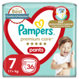 Підгузки-трусики Pampers Premium Care Pants 7 (17+кг). 36 шт. - Pampik