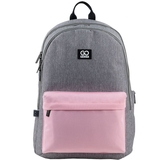 Рюкзак GoPack Education Teens GO24-140L-1 сіро-рожевий - Pampik