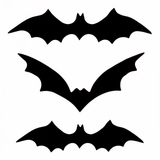 Набір Yes! Fun Хелловін Кажани 3D 24 шт (973631) - Pampik