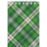 Блокнот на пружине Buromax Shotlandka А7, 48 листов синий зеленый (BM.2490-04) - Pampik