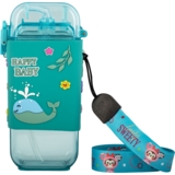 Поїльник тритановий Baby Team з силіконовою трубочкою та ремінцем, 225 мл (5091) - Pampik - 5