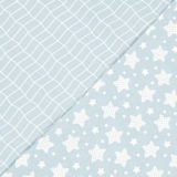 Комплект постільної білизни дитячий Home Line Зорі бязь світло-блакитний (183207) - Pampik - 2