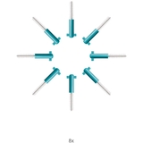 Набор сменных насадок Curaprox Prime Refill, 0.6 мм, без держателя, 8 шт. - Pampik - 4