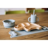 Бамбукова тарілка слоник FreeON з силіконовою присоскою (46408) - Pampik - 4