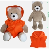 Іграшка м'яка Масік Ведмедик пухнастий у жовтогарячому плащі, 35 см (МС 080501-05) - Pampik - 2