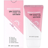 Выравнивающий крем солнцезащитный May Island Brightening Uv Essential Tone Up Spf50+/Pa+++ 70 мл - Pampik