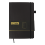 Блокнот діловий Buromax Logo2U Brief А5 96 арк. в крапку обкладинка штучна шкіра чорний (BM.295304-01) - Pampik - 2