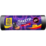 Пакети для сміття Family Home Big & Strong 60 л 15 шт. - Pampik