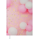 Ежедневник датированный Buromax Only 2024 A5 розовый (BM.2183-10) - Pampik