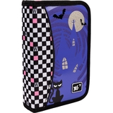 Пенал Yes Academy HP-02 жесткий, одинарный без клапана, черно-белый (533564) - Pampik