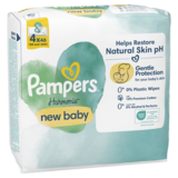 Дитячі вологі серветки Pampers Harmonie New Baby, 184 шт. (4 уп. по 46 шт.) - Pampik - 3