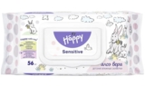 Волога серветка Bella Baby Happy Sensetive & Aloe Vera, 56 шт. - Pampik