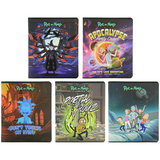 Набір зошитів Kite Rick and Morty А5 в лінійку 24 аркуші 20 шт. (RM22-239) - Pampik
