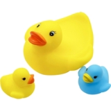 Набір іграшок для купання Bibi Toys Качка з каченятами 3 шт. (761032BT) - Pampik