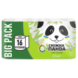 Двухслойная туалетная бумага Сніжна Панда Classic, 16 рулонов - Pampik