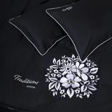 Комплект постельного белья MirSon Ranforce Elite 0055 Black Pearl "Traditions" 110 х 140 см - Pampik