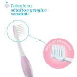 Зубна щітка Chicco для перших зубів, 6-36 міс., рожева - Pampik - 3