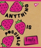 Набір зошитів Yes Fruits color Крафт А5, в лінійку, 18 аркушів, 10 шт. (765097) - Pampik