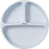 Тарілка силіконова BabyOno на три секції, з присоскою, синій (1482/01) - Pampik