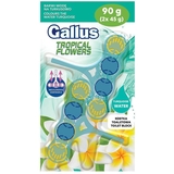 Занавеска для туалета Gallus Tropical Flowers Восточные цветы, 2х45 г - Pampik