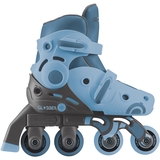 Роликові ковзани Globber Learning Skates 2 в 1, р.26-29, сіро-синій (780-200) - Pampik - 10