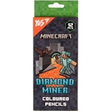 Цветные карандаши Yes Minecraft. Diamond Miner, 12 шт. (290720) - Pampik