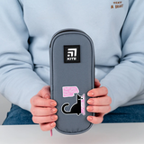 Пенал мягкий Kite 22x9.5x6 см серый (K24-599-8) - Pampik - 5