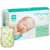 Підгузки Offspring Avocuddle NB (до 4 кг) 56 шт. (DP-OI-FAT-NB56P-AVO) - Pampik