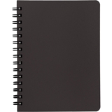 Книга записная Buromax Office в клеточку, А6, спираль, темно-коричневая, 96 листов (BM.24651150-19) - Pampik