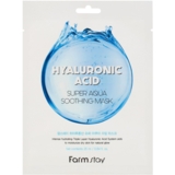 Набір масок для обличчя FarmStay Hyaluronic Acid Super Aqua Soothing Mask 10 шт. - Pampik
