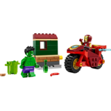 Конструктор LEGO Super Heroes Marvel Железный Человек на мотоцикле и Халк, 68 деталей (76287) - Pampik - 3