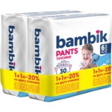 Підгузки-трусики Bambik 6 (15 кг), 60 шт. (2 уп. х 30 шт.) - Pampik