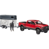 Ігровий набір Bruder Автомобіль RAM 2500 з причепом-трейлером та конем 1:16 (02501) - Pampik - 3