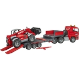 Игровой набор Bruder Тягач MAN TGA с прицепом и телескопический погрузчик Manitou MLT 633 1:16 (02774) - Pampik - 3
