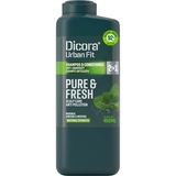 Шампунь-кондиціонер для волосся 2 в 1 Dicora Urban Fit від лупи 400 мл - Pampik