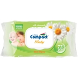 Вологі серветки для дітей Ultra Compact Ромашка з клапаном, 72 шт. - Pampik