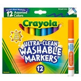 Набір фломастерів Crayola Washable широка лінія, 12 шт. (58-8340) - Pampik - 2