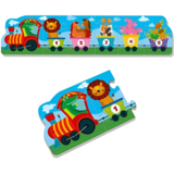 Мягкие беби пазлы Vladi Toys Малыш сможет Веселый поезд, 6 элементов (VT1106-95) - Pampik - 2