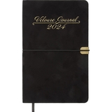 Еженедельник датирован Buromax Velour 2024 A5 черный (BM.2710-01) - Pampik