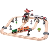 Игрушка железнодорожная Hape Горный погрузчик 64 элементов (E3756) - Pampik