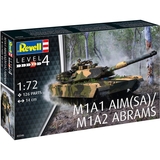Сборная модель Revell Танк Абрамс M1A1 AIM(SA)/M1A2 масштаб 1:72, 126 деталей (RVL-03346) - Pampik