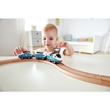 Игрушка железнодорожная Hape деревянная 26 элементов (E3729) - Pampik - 3