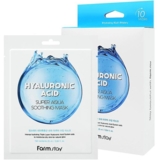 Набір масок для обличчя FarmStay Hyaluronic Acid Super Aqua Soothing Mask 10 шт. - Pampik - 2