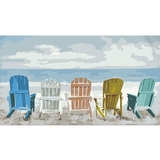 Набір для розпису по номерах Strateg Місця з видом на море 50х25 см (WW203) - Pampik