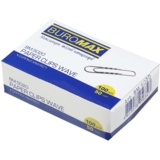 Скрепки никелированные Buromax рельефные 50 мм. 100 шт. (BM.5020) - Pampik