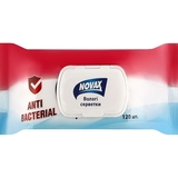 Вологі серветки Novax Антибактеріальні 120 шт. - Pampik
