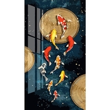 Набір для розпису по номерах Strateg Гарнесенькі карпики 50х25 см (WW233) - Pampik