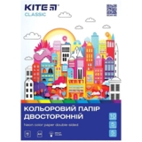 Бумага цветная Kite Classic двухсторонняя А4, 10 листов (K-288) - Pampik