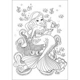 Раскраска 1 Вересня Русалочка 12 страниц (742930) - Pampik - 2