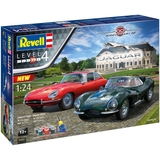 Сборная модель Revell к 100-й годовщине автомобилей Jaguar, уровень 4, масштаб 1:24, 287 деталей (RVL-05667) - Pampik